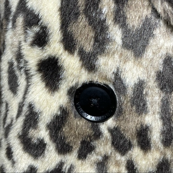 BCBG Tan Leopard Ariel Wool-Blend Peacoat XS - Picture 13 of 15